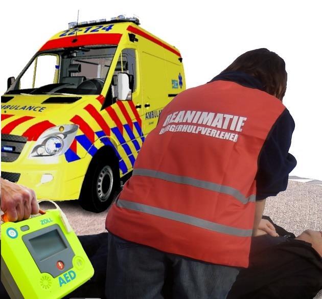 Overleg RAV Samenwerking Ambulance Herkenbaarheid met hesjes HartslagNu RAV sponsort mogelijk