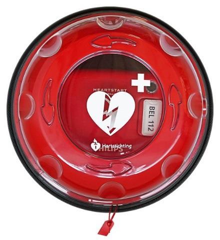 BuurtAED met Rotaid buitenkast 1.499 (Incl BTW) Philips HeartStart FRx AED Buitenkast met verzegeling 5 jaar onderhoud- en servicepakket Totale waarde: 2.