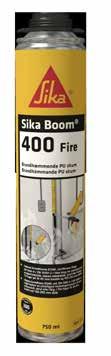 BRANDWERENDE PRODUCTEN VAN SIKA Sikasil -670 Fire 1-component elastische brandwerende siliconenafdichting voor voegen Sikacryl -620 Fire 1-component opschuimende brandwerende acryl afdichting Sika