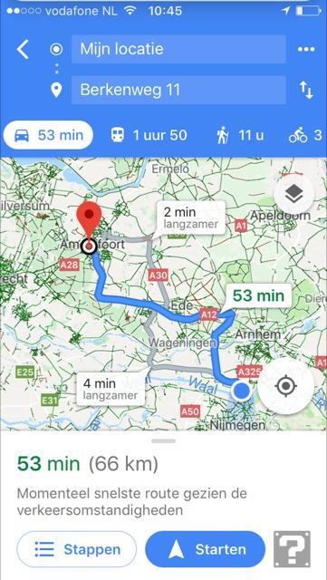Google Maps Of je nou te voet, met de fiets, met de auto of met het openbaar vervoer gaat, Google Maps wijst je de weg.