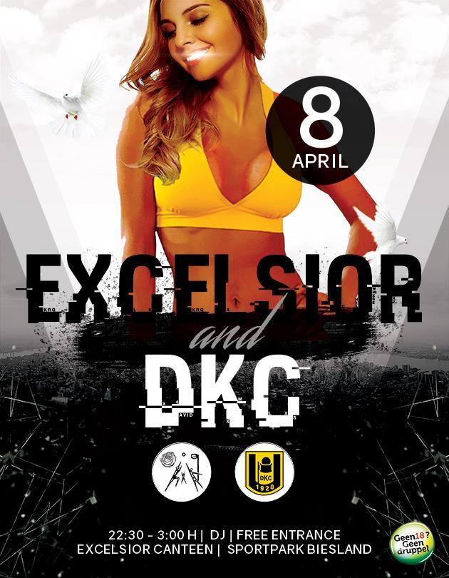 Evenementencommissie Excelsior and DKC Party De samenwerkende evenementencommissies van Excelsior en DKC nodigen je graag weer eens uit voor een knalfeest!