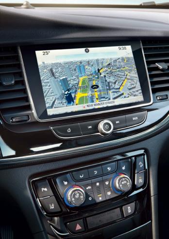 opel.nl 1a. Navi 900 IntelliLink met 8-inch kleuren-touchscreen: een veelzijdig en gebruiksvriendelijk navigatiesysteem, met kaarten voor heel Europa en weergave in vogelvluchtperspectief.