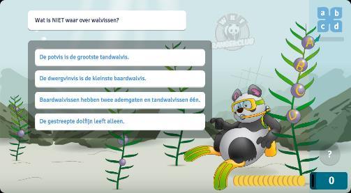 Dat woord dient op de juiste manier geschreven te worden. WNF quiz De WNF quiz is een spel dat is gerealiseerd in samenwerking met het Wereld Natuur Fonds.