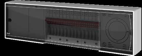 Danfoss Icon : 24V bedraad of draadloos dé naregeling voor Uw vloerverwarming Master Controller Bestuurt 10 of 15 kringen, balanceert automatisch de
