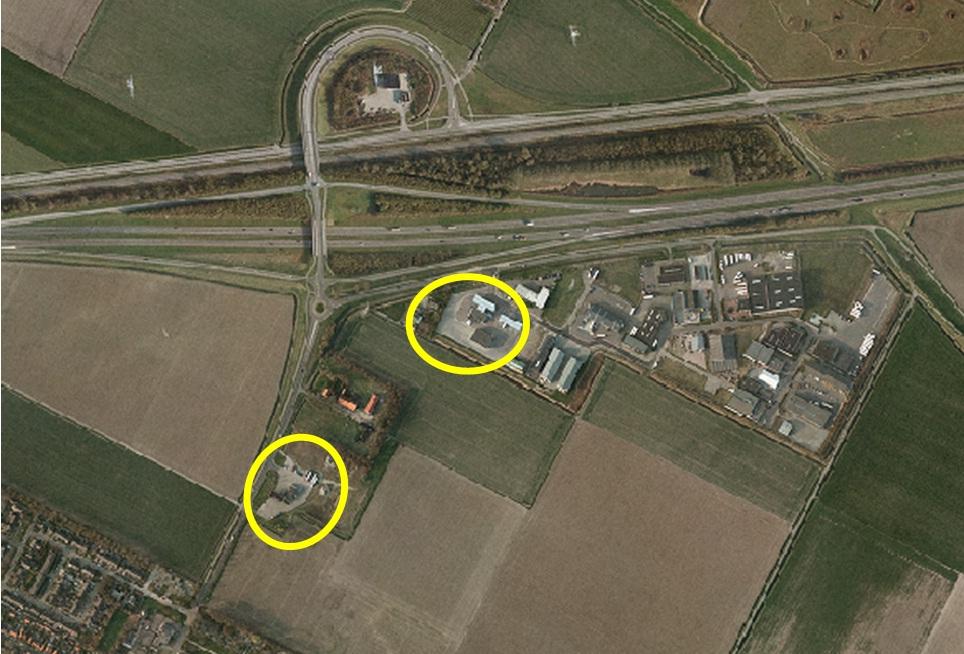 8 Figuur 1.1. Ligging tankstations op bedrijventerrein De Poort (bron: maps.google.nl) 1.