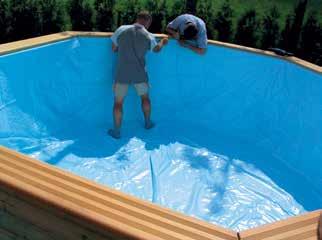 zwembaden worden geplaatst op een betonplateau of op gestabiliseerd