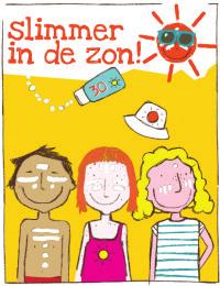 project zonnen Scholencampagne Slimmer in de zon Stichting tegen Kanker Zonneslim, dat is verstandig met de zon omgaan om kinderen te beschermen.