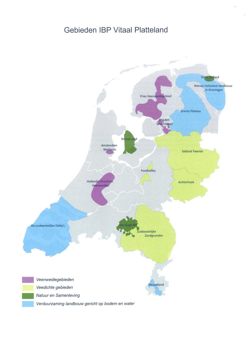 Gebieden IBP Vitaal Platteland Ee-ard Natuur inclusieve landbouw in Groningen Drents Plateau W.