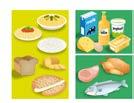 De etenswaren in de linker afbeeldingen hiernaast zijn minder duidelijk dan de etenswaren in de rechter afbeeldingen.