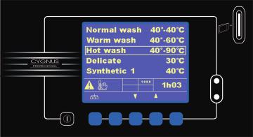 PS40 Vrij programmeerbaar 10 standaardprogramma s 40 vrij programmeerbare wasprogramma s Temperatuur, waterniveau, cyclustijd en toerental vrij programmeerbaar Aansluiting voor maximum 12 pompen voor