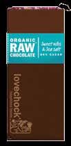 Landenkoffie LOVECHOCK RAW CHOCOLATE Alle 70 grams varianten.