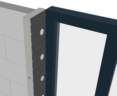 6.5. Hoekafwerking aan de ramen Er zijn verschillende mogelijkheden om de hoeken aan de ramen af te werken, die specifiek per bouwplaats kunnen verschillen.