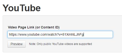 Add New: YouTube Kies eerst de video van YouTube die je in je cursus wilt plaatsen.