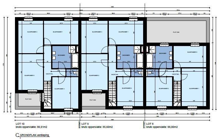 Woonblok B loten 4,5,6,7 Woonblok B bevindt zich aan de