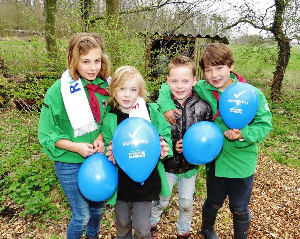 Help ons rookvrij spelen! Geef kinderen het goede voorbeeld Zien roken, doet roken. In een rookvrije omgeving komen kinderen niet in de verleiding om te gaan roken en wordt meeroken voorkomen.