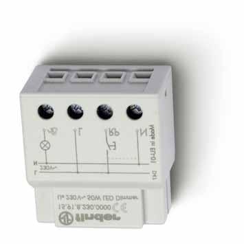 Serie 15 - Elektronische dimmer SERE 15 Elektronische dimmer voor het regelen van lichtniveaus met geheugenfunctie Geschikt voor gloeilampen en halogeenverlichting met of zonder transformator