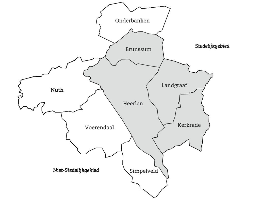 Parkstad Limburg Aantal inwoners per 1 januari 1990 1995 2000 2005 2010 2017 1990-2017 ontw.