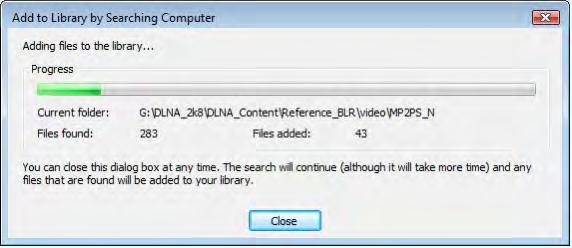 Klik op de knop OK om de bestanden aan de bibliotheek toe te voegen.