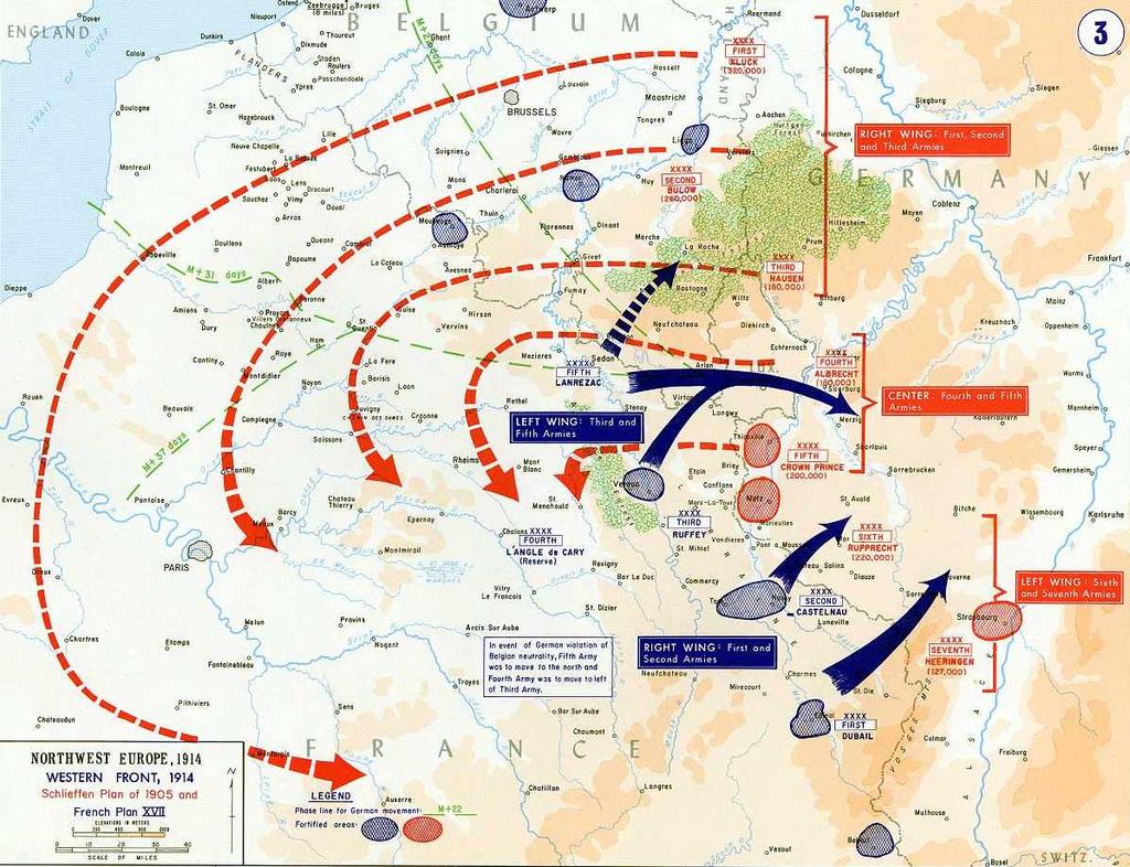 03-08- 14 Als de Duitse troepen op 3 augustus beginnen met hun opmars door België tegen Frankrijk stelt Londen een ultimatum en verlangt de troepen onmiddellijk uit België terug te trekken.
