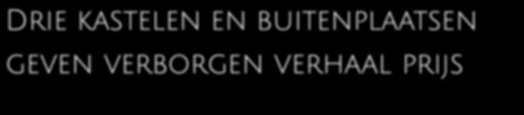 Dit geldt voor roemrijke vertellingen maar ook voor kleine en onbekende verhalen over kastelen en buitenplaatsen. Het jaarthema van Dag van het Kasteel is daarom Verborgen Verhalen Verteld.