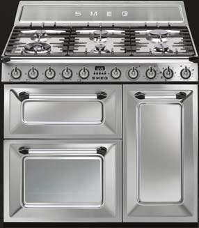 TOEBEHOREN GRILL COMPARTIMENT 1 ovenrooster met stop Nominale aansluitwaarde: 8300 W Nominale aansluitwaarde gas: 12700 W KITH93 189,00 Verhogingskit 4,5 cm KIT1TR9N 383,00 Muurpaneel inox (H75 x B90