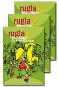 educatief materiaal Rugla 1, 2, 3 voeding en beweging Schoolsupport en VIVA-SVV In Rugla 1, 2, 3 spelen Svieke en Kronkel de hoofdrol.