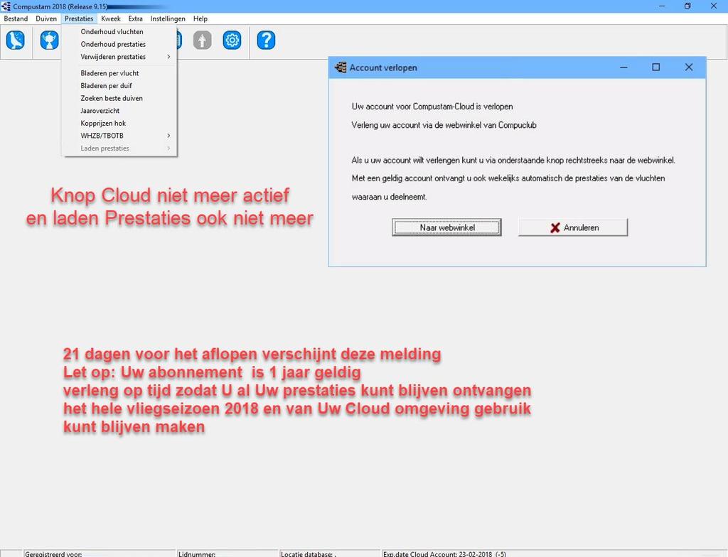 U kunt via ipad of telefoon online stambomen inzien. Maar wat heel belangrijk is.. U bent verzekerd dat U probleemloos elke week Uw prestatiebestand kunt binnenhalen.