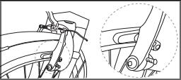 9 Remmen Gewenste afstelling remmen Uw fiets is voorzien van V-brakes aan de voorzijde en een rollerbrake aan de achterzijde.