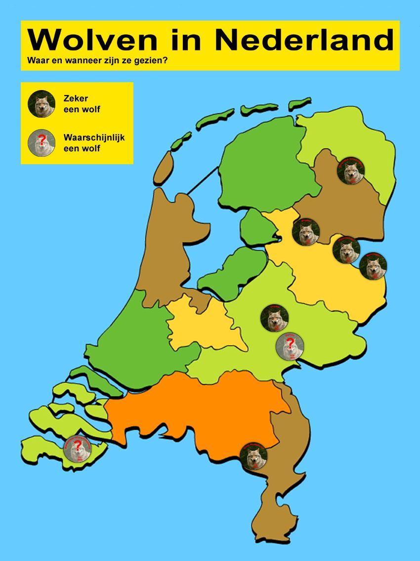 Poster Naast het rechterbord hangt een poster met de kaart van Nederland.
