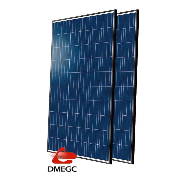 DMEGC 275 Wp poly black frame Kenmerken Module efficiency: 16.80% Hoge prestaties bij weinig licht in de ochtenden, avonden en op bewolkte dagen.