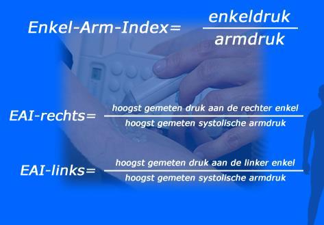 stress, bij koorts Enkeldruk moet gerelateerd worden