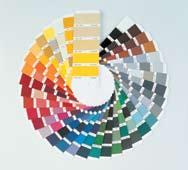 Kleurenpalet Voor ieder architectonisch ontwerp een passende kleur Standaard wordt de ALU Sectionaaldeur alleen