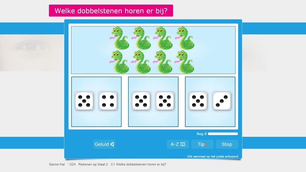 Bij de keuze voor oefeningen is sterk rekening gehouden met de drie belangrijke functiegebieden die bij het rekenen een rol spelen, t.w.: a. Het visueel voorstellen b. Het geheugen c.