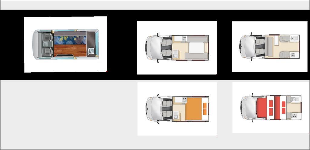 capaciteit 55 L 70 L Interne doorloop Douche /Toilet / / Verwarming bestuurdersruimte Verwarming woonruimte Airco