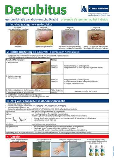 Preventieposter decubitus