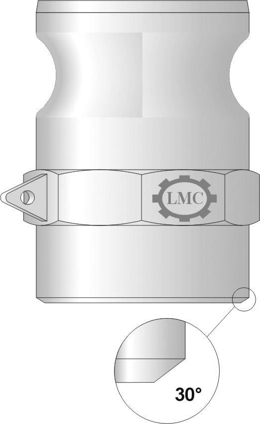 VEMO-LOCK-laskoppelingen Beschrijving : De Vemo-lock-laskoppelingen zijn verkrijgbaar in een butt- en socketwelduitvoering.