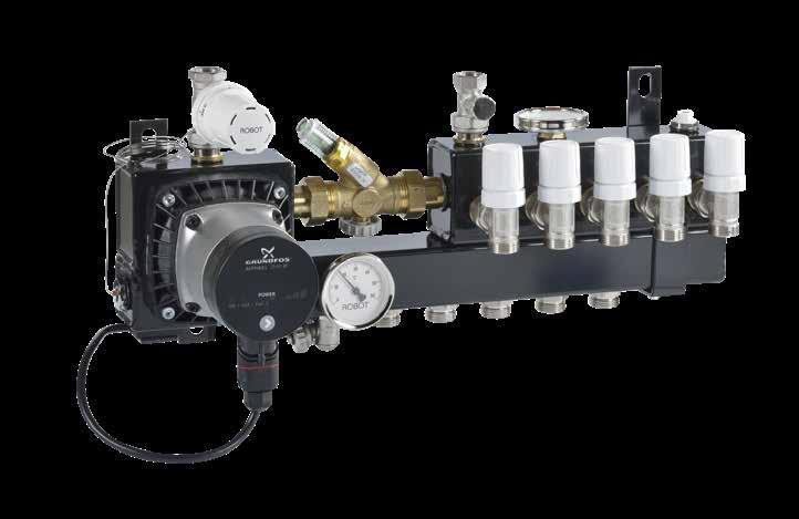 LTV B H C E G I J A D F VERDEELUNITS Toelichting op de afbeelding: A. A-label circulatiepomp (afbeelding: Grundfos Alpha2 L 15-60) B. Thermostatische regeling cv-aanvoerwater (voorinstelbaar) C.