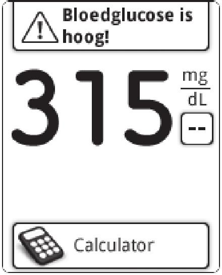 Bij hoge bloedglucoseresultaten Een hoge bloedglucose Een