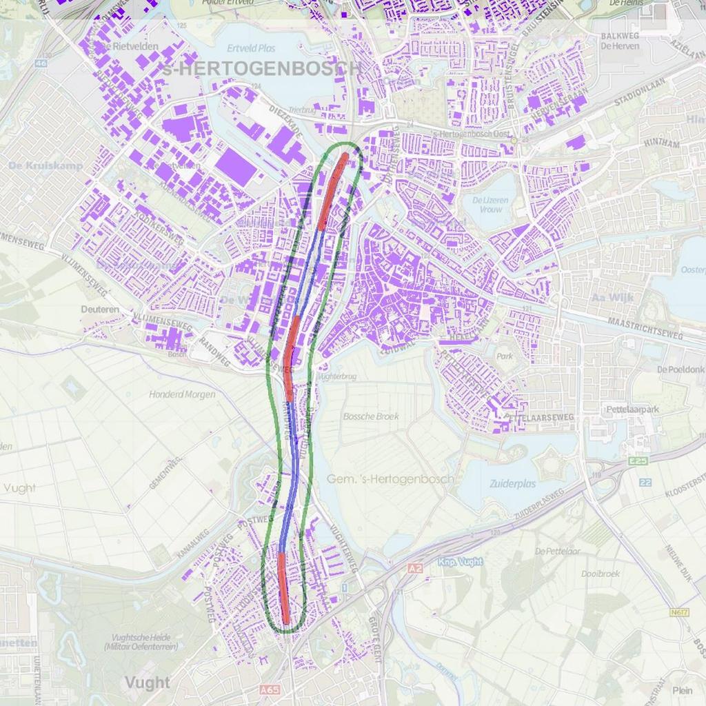 3.3 EXTERNE VEILIGHEID Resultaten overgenomen van Arcadis: Geen overschrijdingen van oriëntatiewaarde groepsrisico Alleen direct aan spoor liggen gevoelige bestemmingen binnen