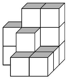 Hoeveel blokken ontbreken er bij het rechtse blokkenbouwsel om
