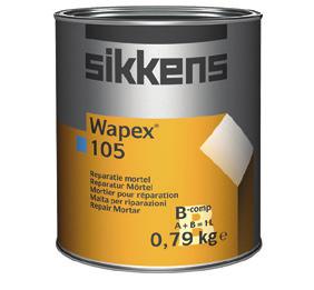 WAPEX Product Reparatieproducten Kleur Verpakking Prijs BETON PRODUCTEN WAPEX 105 Twee-componenten mortel op