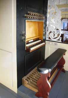 Het orgel dat Hardorff hier opleverde, is waarschijnlijk het eerste instrument in deze kerk. Het front, dat evenals bij Nieuw Beerta, duidelijke Van Damtrekken heeft, is hier veel luxer.