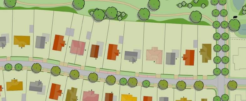 BUITenHOF RICHTLIJNEN ZELFBOUW Kavelinrichting Bij de invulling van de kavels moet zowel rekening gehouden worden met het bestemmingsplan (dimensionering en plaatsing van de woningen) als met de