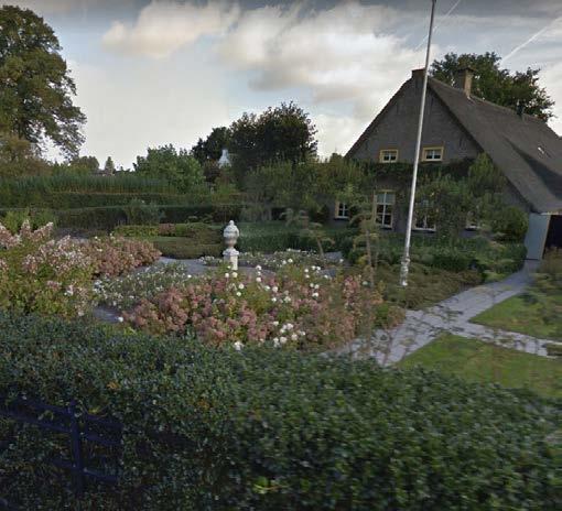 een privé tuin.