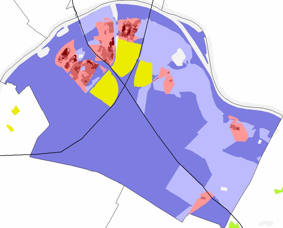 Figuur 1.2a Vianen: kernen en bevolkingsdichtheid Vianen Hagestein Everdingen Zijderveld Kengetallen Vianen Inwoners (1-1-2014) 19.596 Arbeidsplaatsen (begin 2013) 9.