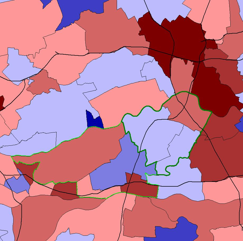 3.3 Economie A5H ligt in een ruime regio met een sterke economie De economische kracht geeft aan in hoeverre een gemeente een belangrijke economische functie vervult (gebaseerd op het jaarlijkse