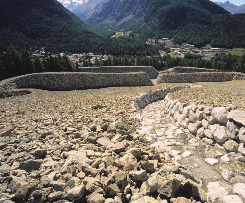 Onderaan vinden we de gematigde landschapszone met bossen, daarboven ligt de boreale zone met struikgewas en alpenweiden, en helemaal boven de polaire zone met kale rotsen.