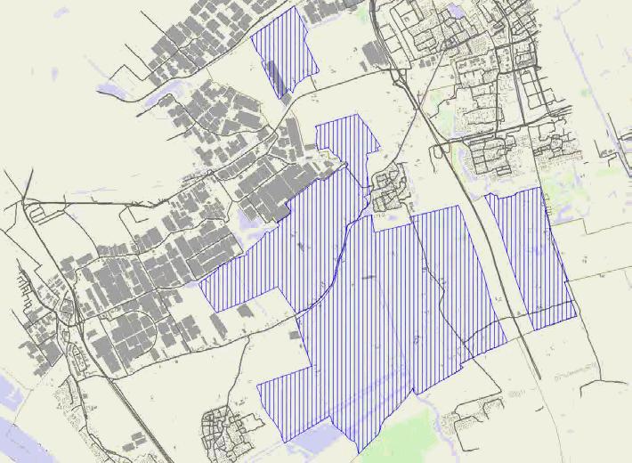 Figuur 3.1: Stille gebieden binnen de gemeente Midden-Delfland 3.4 Gegevens voor railverkeerslawaai De gegevens voor het railverkeer zijn aangeleverd door Prorail.