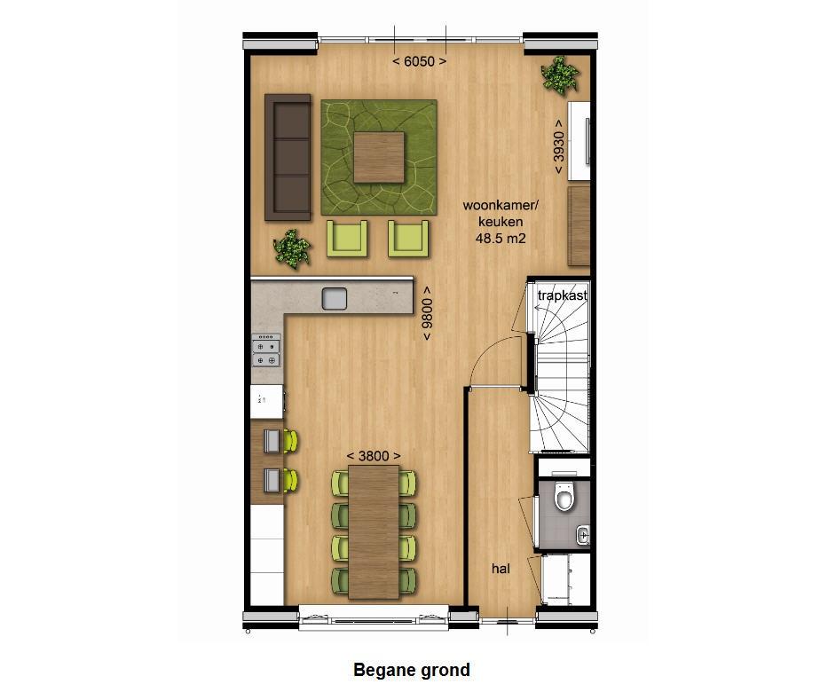 Plattegrond Begane grond