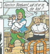 Een andere naamsverandering valt op in de strip De geverniste zeerovers.